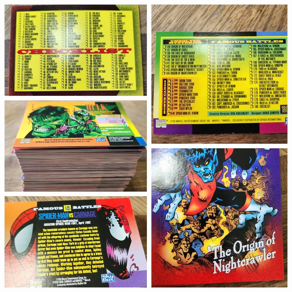 1993 Marvel Skybox 180 Card Collection! - Picture 1 of 7